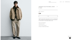 AK2608 - Z.RA CONTRAST COLLAR TECHNICAL JACKET