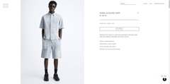 QS2511 - Z.RA JACQUARD DENIM BERMUDA SHORTS