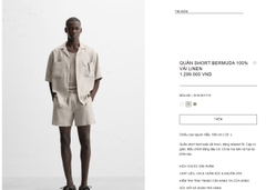 QS2508 - Z.RA QUẦN SHORT BERMUDA 100% VẢI LINEN