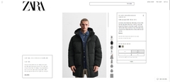 AK2594 - Z.RA LONG PUFFER JACKET