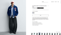 AK2658 - Z.RA CORDUROY EMBROIDERED PATCH JACKET