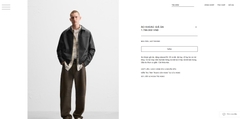 AK2610 - Z.RA ÁO KHOÁC GIẢ DA DÁNG RELAXED FIT