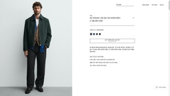 AK2657 - Z.RA WOOL BLEND ZIPPERED JACKET