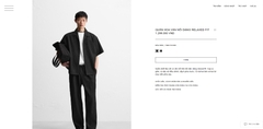 QD2501 - Z.RA QUẦN HOA VĂN NỔI DÁNG RELAXED FIT
