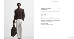 QD2503 - Z.RA QUẦN DÀI 100% LINEN PANTS