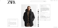 AK2583 - Z.RA 100% FEATHER PUFFER PARKA