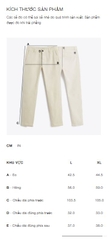 QD2501 - Z.RA QUẦN HOA VĂN NỔI DÁNG RELAXED FIT