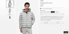 AK2469 - H.M LIGHTWEIGHT PUFFER JACKET