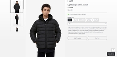 AK2468 - H.M LIGHTWEIGHT PUFFER JACKET