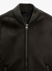 AK2634 - Z.RA ÁO KHOÁC BOMBER DA LỘN LÓT LÔNG CỪU