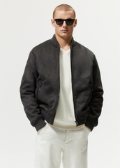 AK2634 - Z.RA ÁO KHOÁC BOMBER DA LỘN LÓT LÔNG CỪU