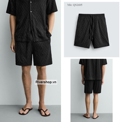 QS2605 - Z.RA GEOMETRIC JACQUARD SHORTS