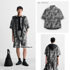 SMC2523 - Z.RA ÁO SƠ MI VẢI SEERSUCKER HỌA TIẾT NỔI
