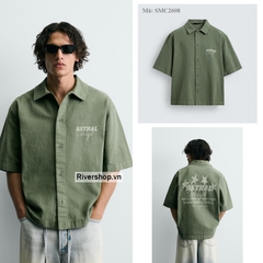 SMC2608 - Z.RA WASHED PRINTED SHIRT