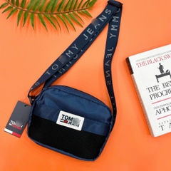 TÚI TOM.MY JEANS ĐEO CHÉO PHỐI LƯỚI xanh