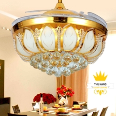 QUẠT ĐÈN TRANG TRÍ  HOA SEN Y42-9970GU