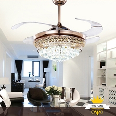 QUẠT ĐÈN TRANG TRÍ PHA LÊ Y42-9790FG