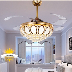 QUẠT ĐÈN TRANG TRÍ  HOA SEN Y42-9970GU