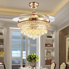 QUẠT ĐÈN TRANG TRÍ PHA LÊ Y42-9790FG