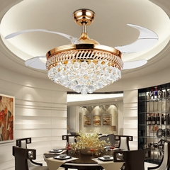 QUẠT ĐÈN TRANG TRÍ PHA LÊ Y42-9790FG