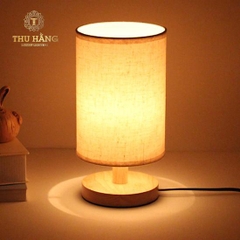 đèn ngủ để bàn chân gỗ