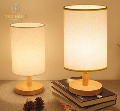 đèn ngủ để bàn chân gỗ