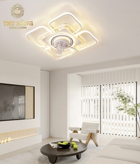 Quạt Đèn Ốp Trần Hiện Đại Hình Vuông