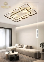 Quạt Đèn Ốp Trần Hiện Đại Hình Chữ Nhật