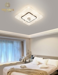 Quạt Đèn Ốp Trần Hiện Đại Hình Vuông
