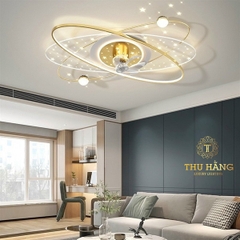 Quạt Đèn Ốp Trần Hiện Đại Hình Elip