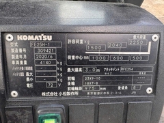 Xe nâng điện 2.5 tấn KOMATSU FE25H-1 pin LITHIUM 72V-360Ah mâm xoay đời 2020 - 309421