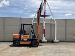 Xe nâng cũ toyota 3 tấn 5FD30 số sàn lốp kép Nhật bãi