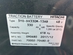 Xe nâng điện cũ ngồi lái 1 tấn NYK FB10PN-77-300RP Đời 2017 (Siêu Lướt 1.884 Giờ)