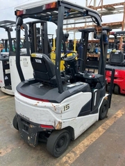 Xe nâng điện cũ ngồi lái 1.5 tấn NYK FB15PN-80-300 Đời 2021 (Bình LIFTOP)