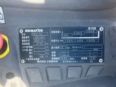 Xe nâng điện cũ ngồi lái 1.5 tấn KOMATSU FB15-12 Đời Cao 2021 (Bình Hitachi 402Ah)