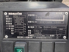 Xe nâng điện 3 tấn KOMATSU FE30-1 pin LITHIUM 72V-420Ah dịch giá đời 2020 - 309449