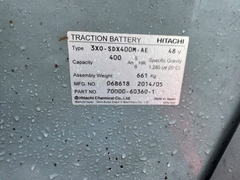 Xe nâng điện 1.5 tấn NYK FB15PN-75-300 cũ Nhật bãi ngồi lái đời 2014 - 221E09936