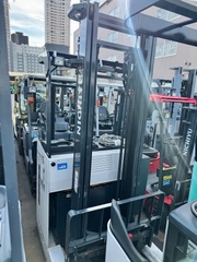 Xe nâng điện cũ đứng lái 1.5 tấn NYK FBRM15-80B-400SF Đời 2018 (Khung 4m - Có Dịch Giá)