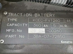 Xe nâng điện cũ ngồi lái 1.5 tấn KOMATSU FE15-1 Đời 2010 (Pin Lithium - Sạc Nhanh)