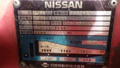 Xe nâng dầu cũ 2.5 tấn NISSAN FJ02M25 (Số Sàn - Gật Gù Lật Đổ)