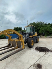 Xe xúc lật cũ kẹp gỗ XCMG LW300KN đời 2019 tay trang thủy lực giá rẻ
