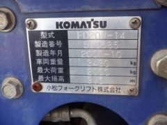 XE NÂNG DẦU KOMATSU FD20W-14 560685 Hotline: 096.235.1368