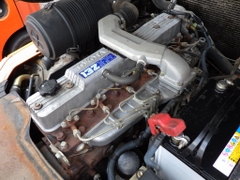 Xe nâng dầu 3,5 tấn TOYOTA 7FD35 chui container (chui công), mâm xoay, số tự động