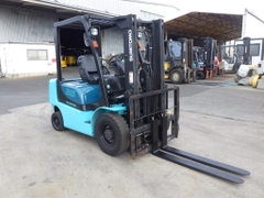 Xe nâng 2,5 tấn chui container, dịch giá SUMITOMO 11FD25PAXI98D đời 2012
