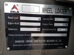 MÁY XÚC LẬT SDLG L953 DUNG TÍCH GẦU 3,2 M3. BẢO HÀNH 2 NĂM