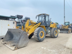 Máy xúc lật cũ Liugong 855H bản đổ cao (cần dài) gầu 3,7 m3