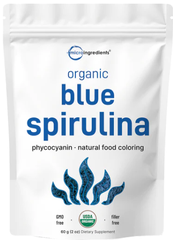 Bột Tảo Blue Spirulina Hữu Cơ MicroIngredients 56g