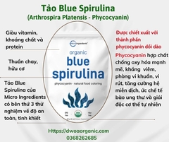 Bột Tảo Blue Spirulina Hữu Cơ MicroIngredients 60g