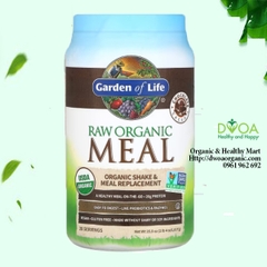 Bột hỗn hợp hữu cơ thay thế bữa ăn hữu cơ Raw Meal Garden of life  969g