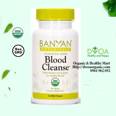 Viên Thải Độc Máu Blood Cleanse hữu cơ Banyan Ayurveda 90 viên